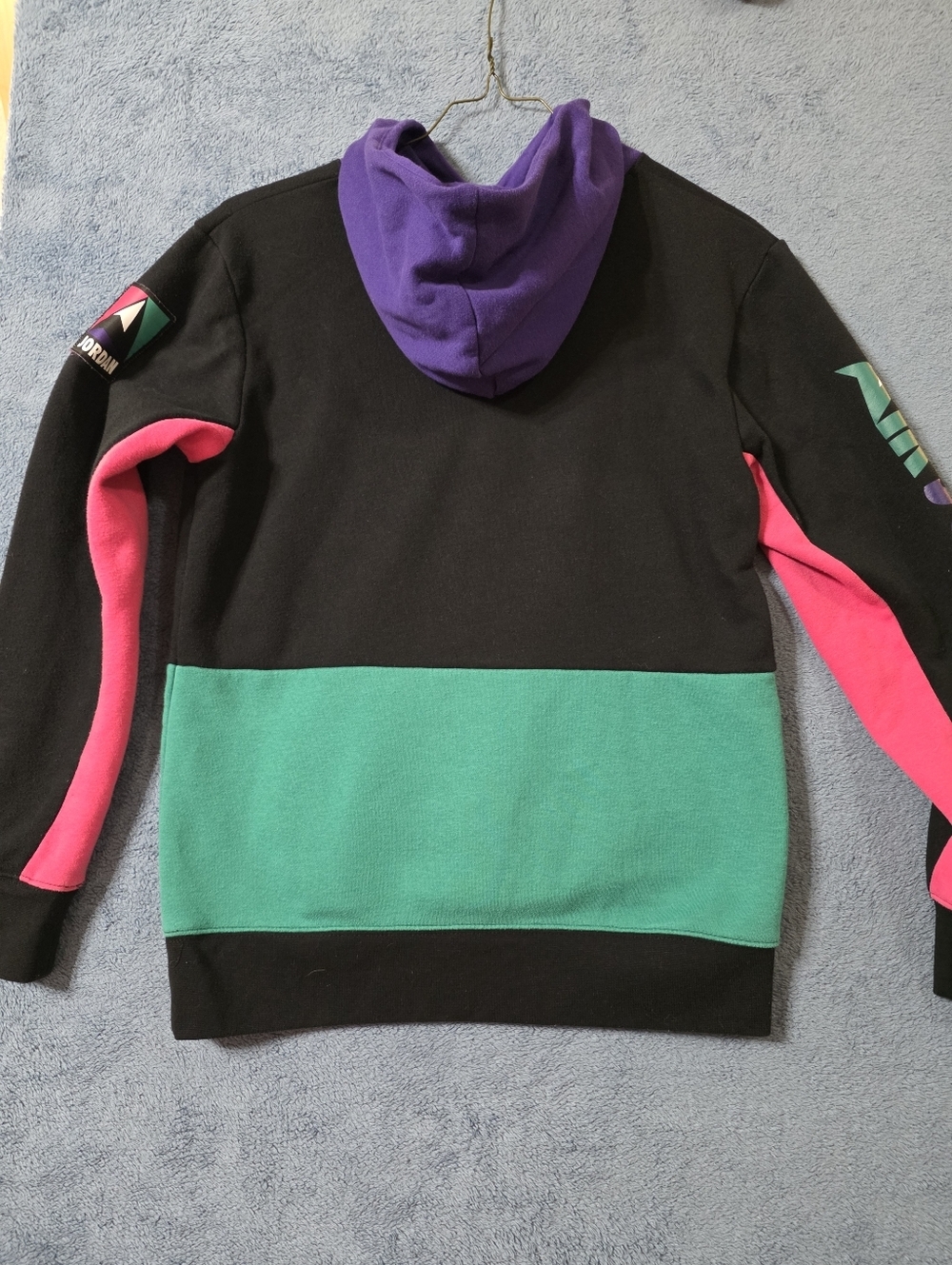 Air Jordan Jumpman Pull Over Hoodie Youth XL Hooded Sweatshirt Colorblock - Picture 6 of 8